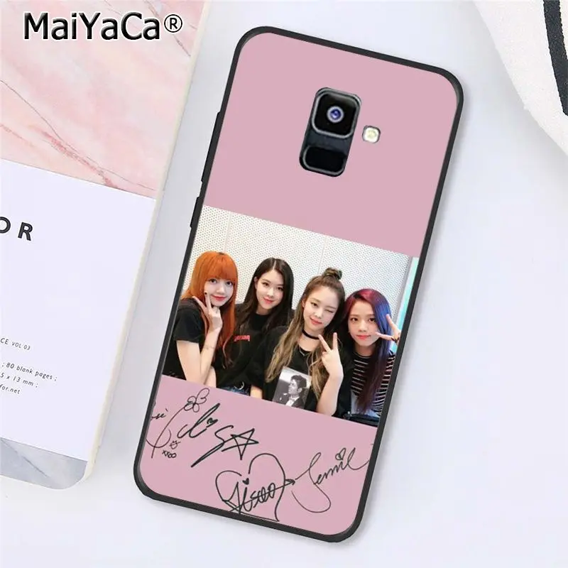 A2 MaiYaCa розовый k-pop BTS kpop чехол для телефона для samsung Galaxy A7 A8 A6 плюс A9 A50 A70 A20 A30 A40 - Цвет: A2