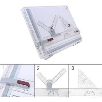 

Drawing Board A3 Drafting Tables with Parallel Motion Angle Measuring System TN88