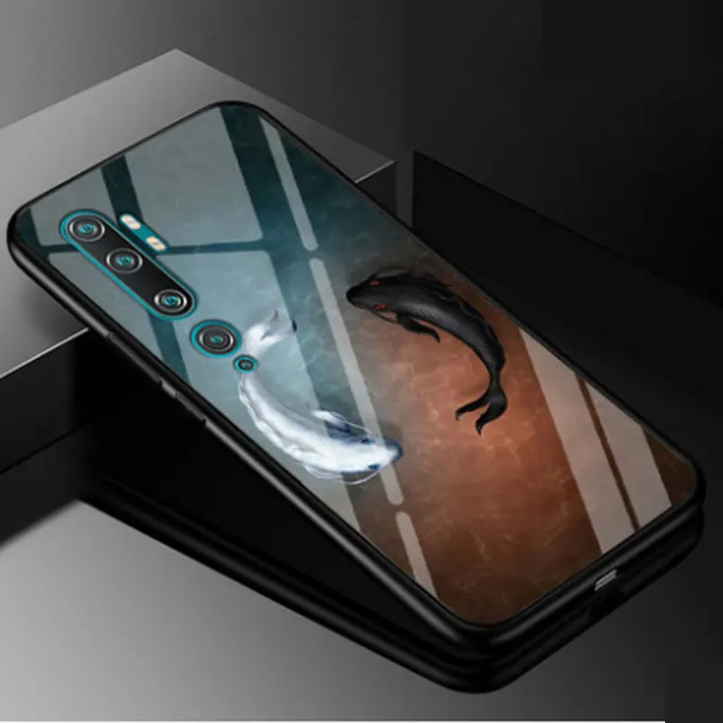 24 Для Xiaomi mi Note 10 чехол для телефона mi CC9 Pro Чехол из закаленного стекла с принтом жесткий чехлы крышка для Xiaomi mi Note 10 Pro Capa Fundas - Цвет: 24