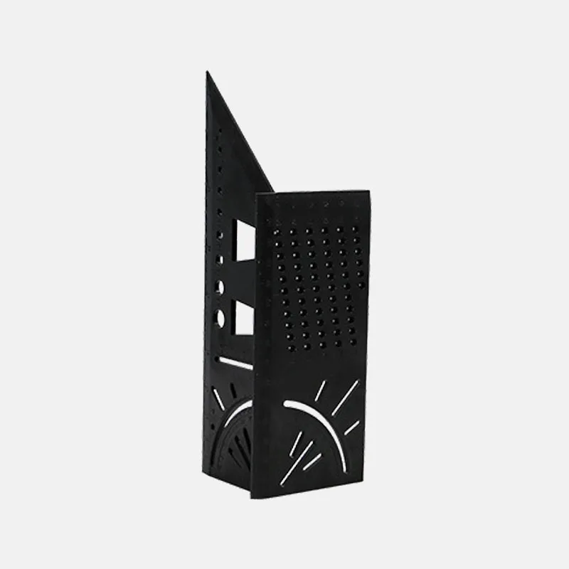 3D Mitre угловой измерительный прибор квадратного размера измерительный инструмент деревообрабатывающая линейка - Цвет: 2