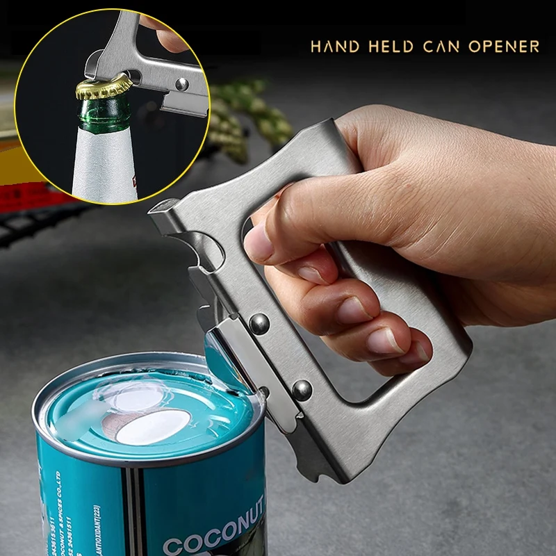 Multifunction Stainless Steel Safety Side Cut Manual Can Tin Bottle Can Opener 