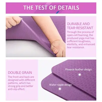 

Universal TPE 183 * 61 * 0.6cm Body Line Floor Mat Yoga Mat Fitness Mat Outdoor Aerobics Non-Slip Mat Elasticity Durable