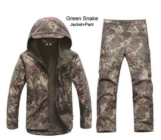 Kryptek Mountain Мужские уличные водонепроницаемые куртки TAD V 5,0 XS Softshell охотничий наряд Термоодежда Тактический походный спортивный костюм - Цвет: Kryptek Mountain