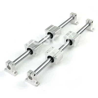 

Optical axis rail slider slide rail slide table cylindrical seat vertical woodworking linear guide rail full set