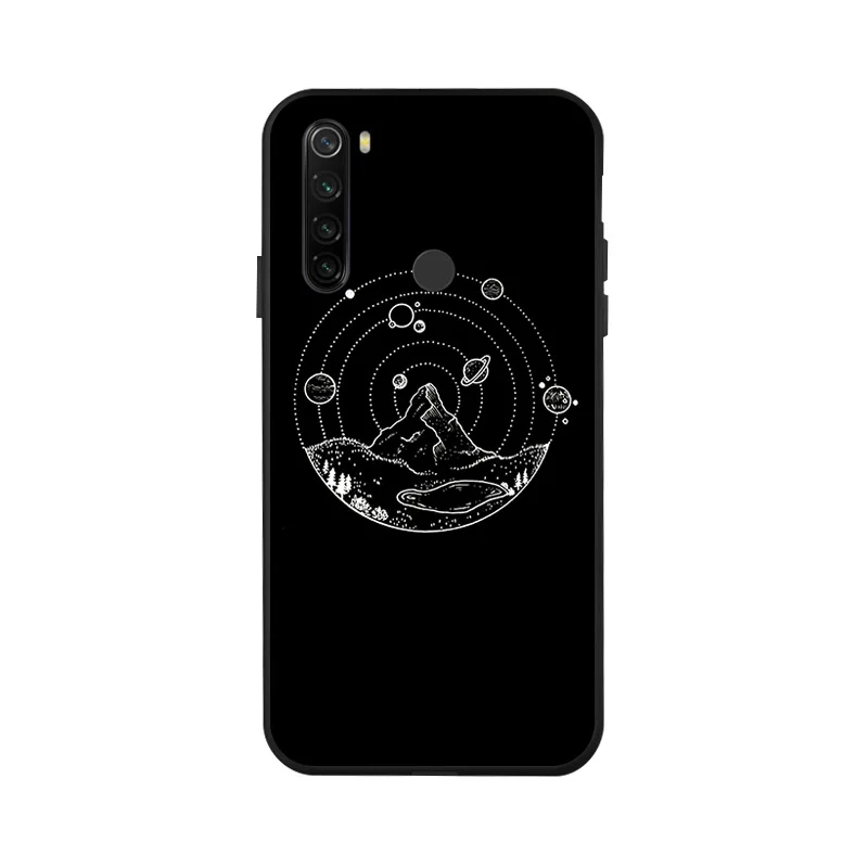 x049 Чехол для Redmi Note 8 T, 3D, сделай сам, Окрашенный черный, силиконовый, мягкий, ТПУ, матовый чехол для телефона, для Xiaomi Redmi Note 8 Pro 8 T, задняя крышка, чехол - Цвет: x049