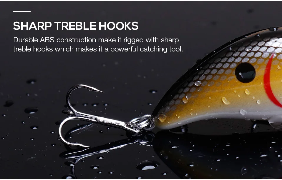 TREHOOK 5cm 10.4g New Rattling Crankbaits Fishing Wobblers Artificial Bait Hard Lure Floating Fishing Lures For Fishing Tackle 014