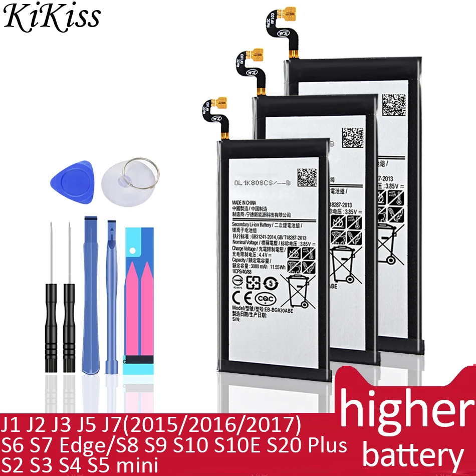 Buy Battery For Samsung Galaxy Note 1 2 3 4 Edge S2 S3 S4 S5 S6 S7 S8 S9 Mini Edge Plus Sm N910h A C F X I9300i I9305 G955f G950f In The Online Store Kikiss