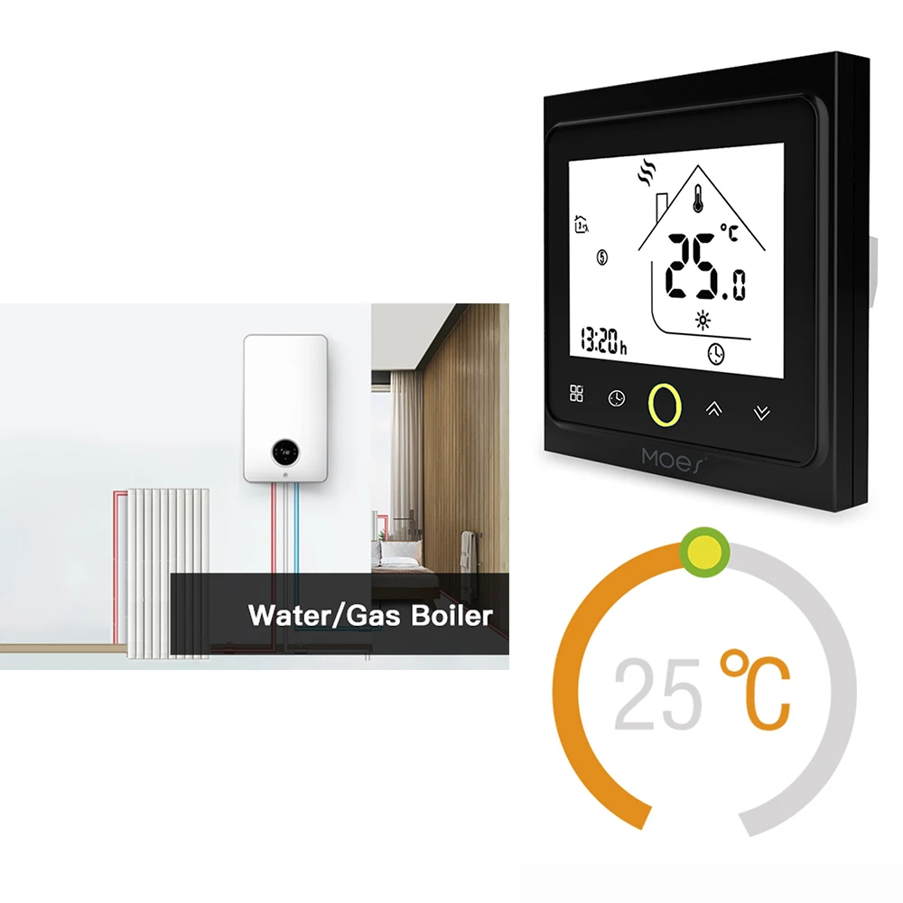 WiFi Smart Touch термостат контроль температуры Лер для воды/электрический подогрев пола воды/газовый котел приложение дистанционное управление