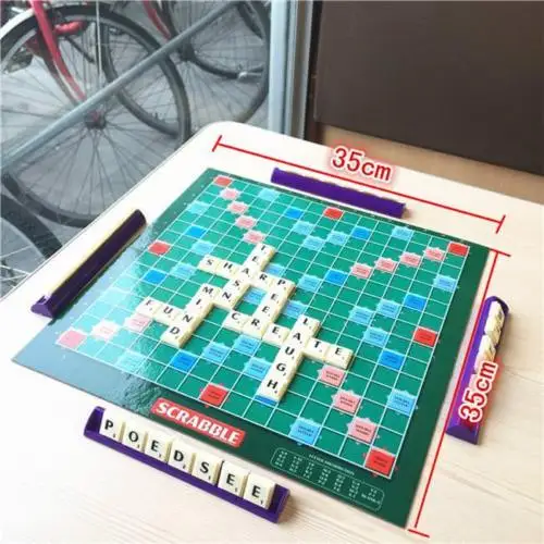 Английский Эрудит Настольная игра Кроссворд орфография игра для детей английские Пазлы доска орфография Настольная Игра пазл