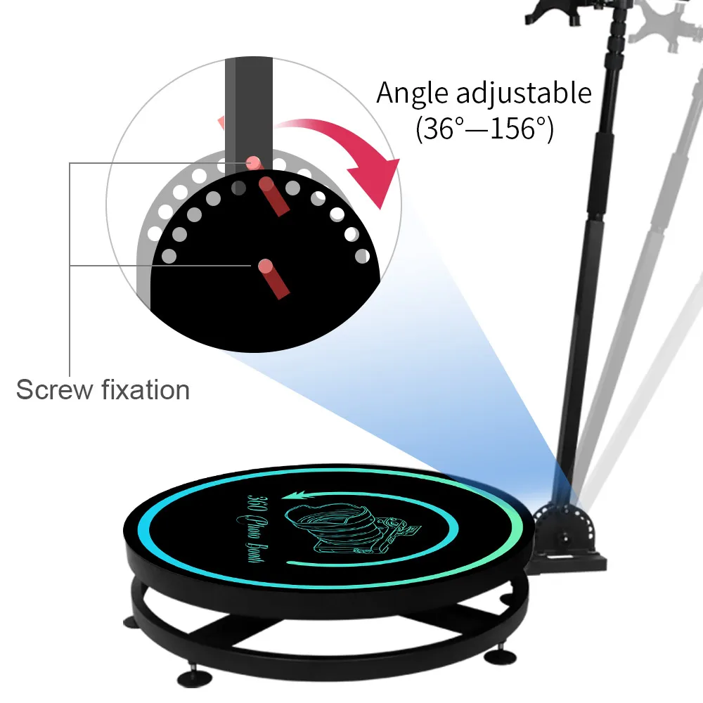 360 photobooth machine flight case automatic machine slow motion rotating portable selfie platform spin degree photo booth stand surveillance cameras aliexpress