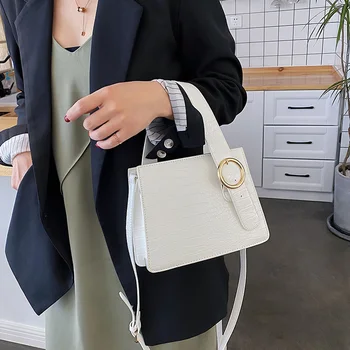 

Crocodile Pattern PU Women's Handbag Luxury Designer Ladies Shoulder Bags 2020 New Totes Female Handbags Fashion Messenger Bags