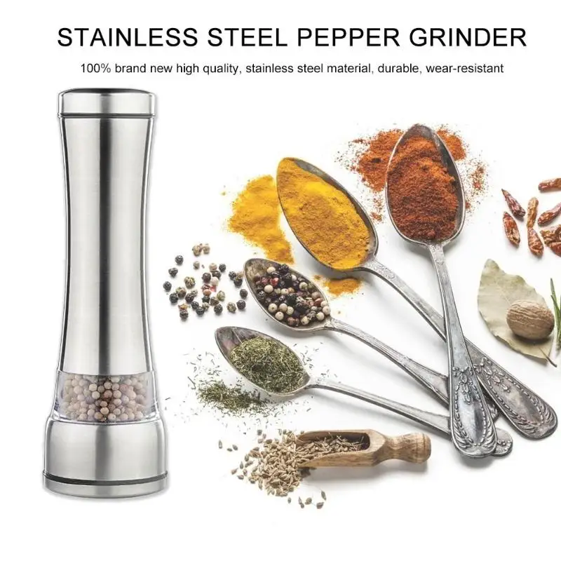 Нержавеющая сталь соль мельница для перца ручная специя тмин кухня приспособление для дома