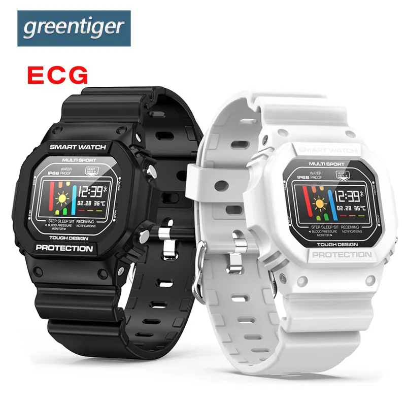 

Greentiger X12 ECG Smart Watch men Ip68 Waterproof Sport watch Heart Rate Monitor Blood Pressure control camera Smartwatch VS Q9