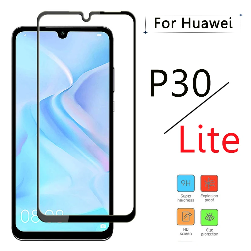 Защитное стекло для huawei p30 light lite, защитное стекло hawei p 30lite 30, закаленное стекло huawei i 30 p, Защитная пленка для закалки
