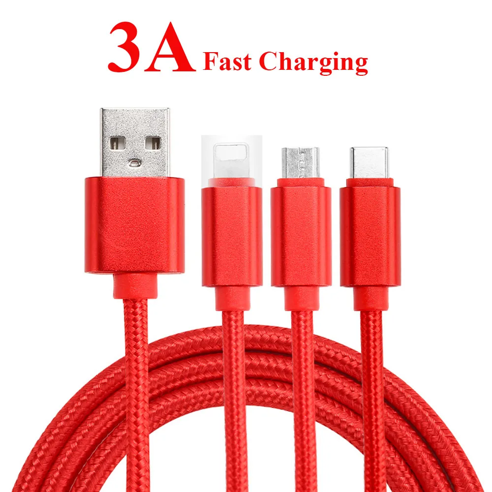 Кабель для быстрой зарядки 3A Micro USB кабель iOS Android быстрое зарядное устройство