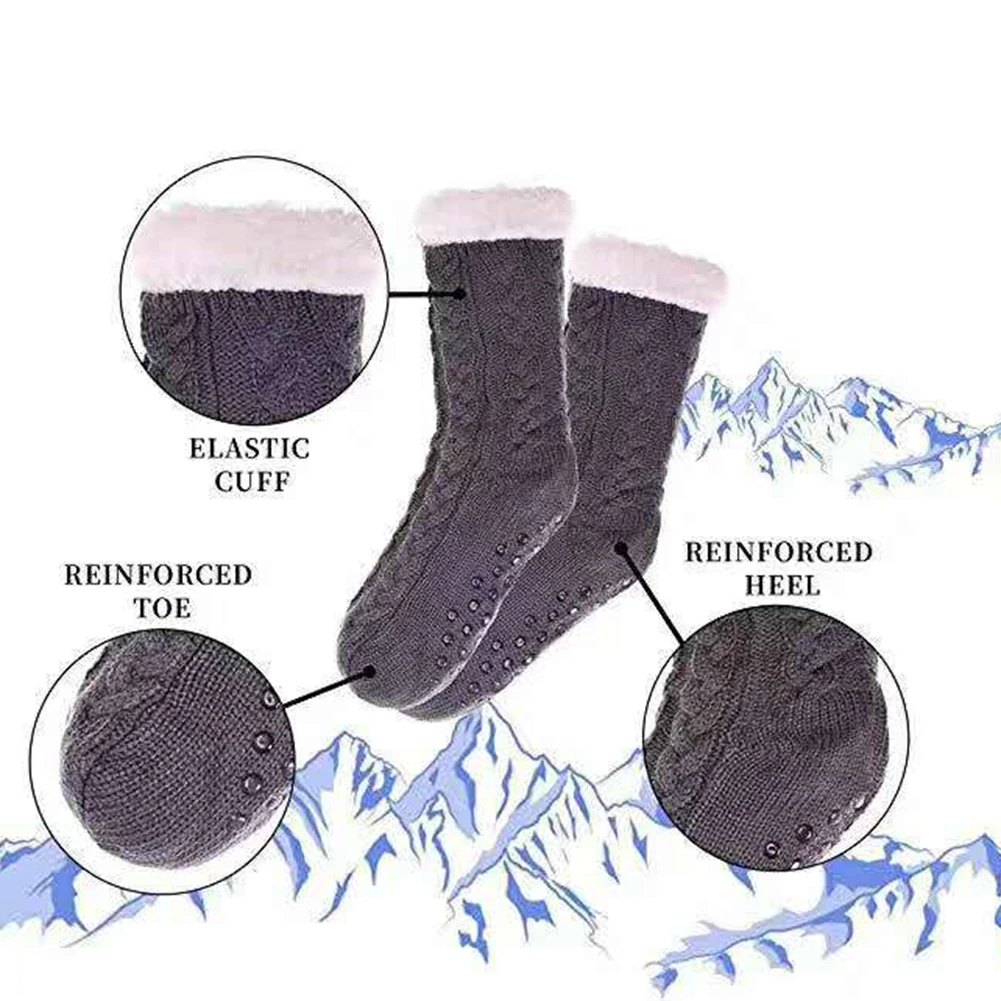 nuevos calcetines navidenos de algodón y lino para mujeres Europa y Estados Unidos otouno e invierno damas catidos calcetine