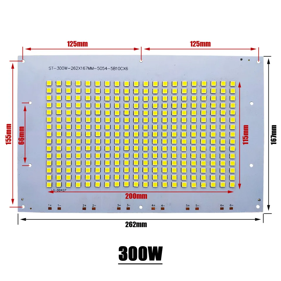 1 шт. светодиодный PCB SMD5054 установка прожекторов алюминиевая пластина светодиодный радиатор Borad 10-300 Вт световая панель для Светодиодный наружный прожектор лампа