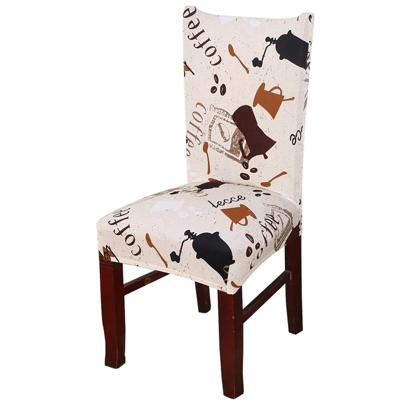 Съемный эластичный стрейч Slipcovers короткий стул для столовой Декор(Высота спинки: 45~ 60 см, длина сиденья: 45~ 55 см, сиденье Wid