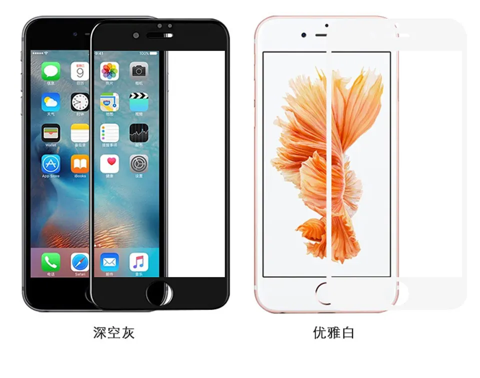 9H полное покрытие 4D закаленное стекло для iphone xs max Защитная пленка для экрана iphone X XS Max XR 6 7 8 стекло