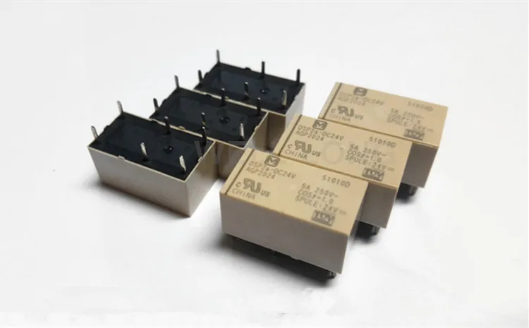 100 шт./лот) DSP2a-DC24V реле питания, 2А(DPST