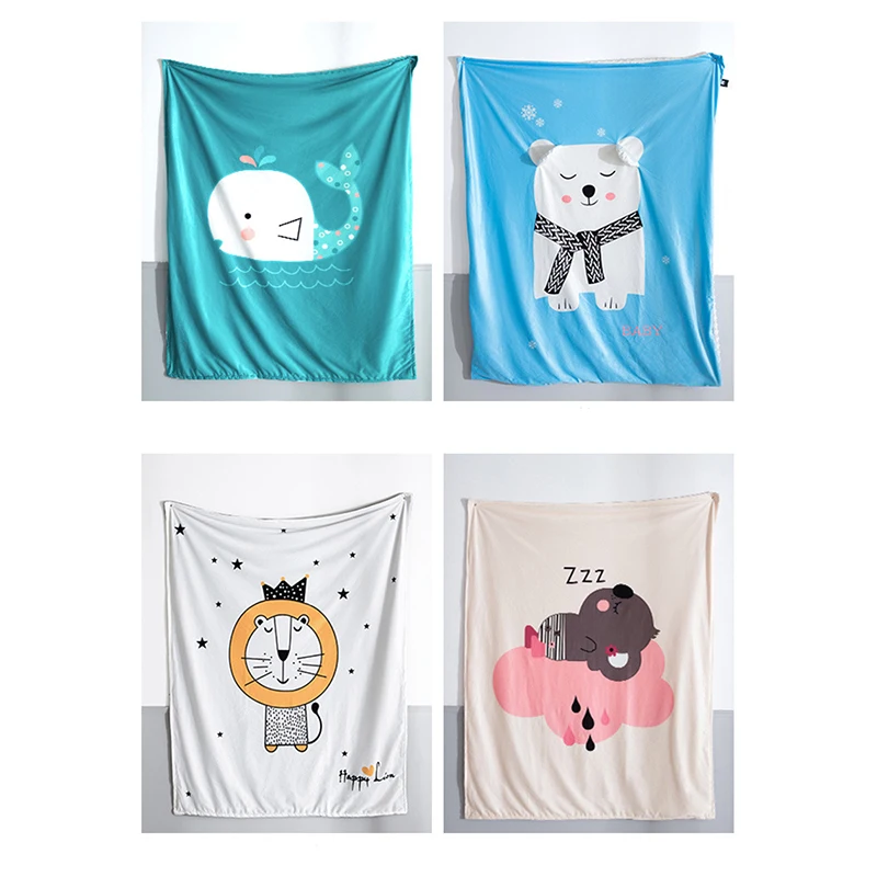 Newborn Blankets for Stroller Baby Blanket Velvet Bedding Swaddling kids Nursing Quilt Cot Crib Nursery
