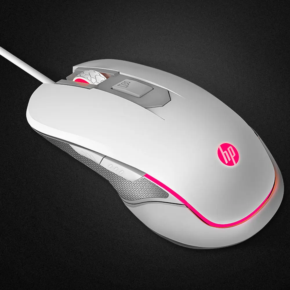 Hp M200 профессиональная игровая мышь, макро Проводная эргономичная RGB Бесшумная игровая мышь 2400 dpi для ПК, компьютера, ноутбука, мыши Pro Gamer