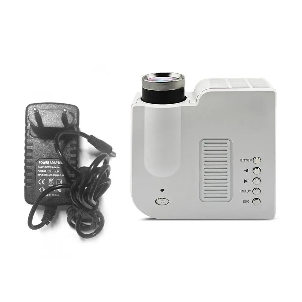 

UC28B Mini Portable LED Projector 1080P Family Cinema Home Theater USB TF Card Input Mini Beamer EU plug