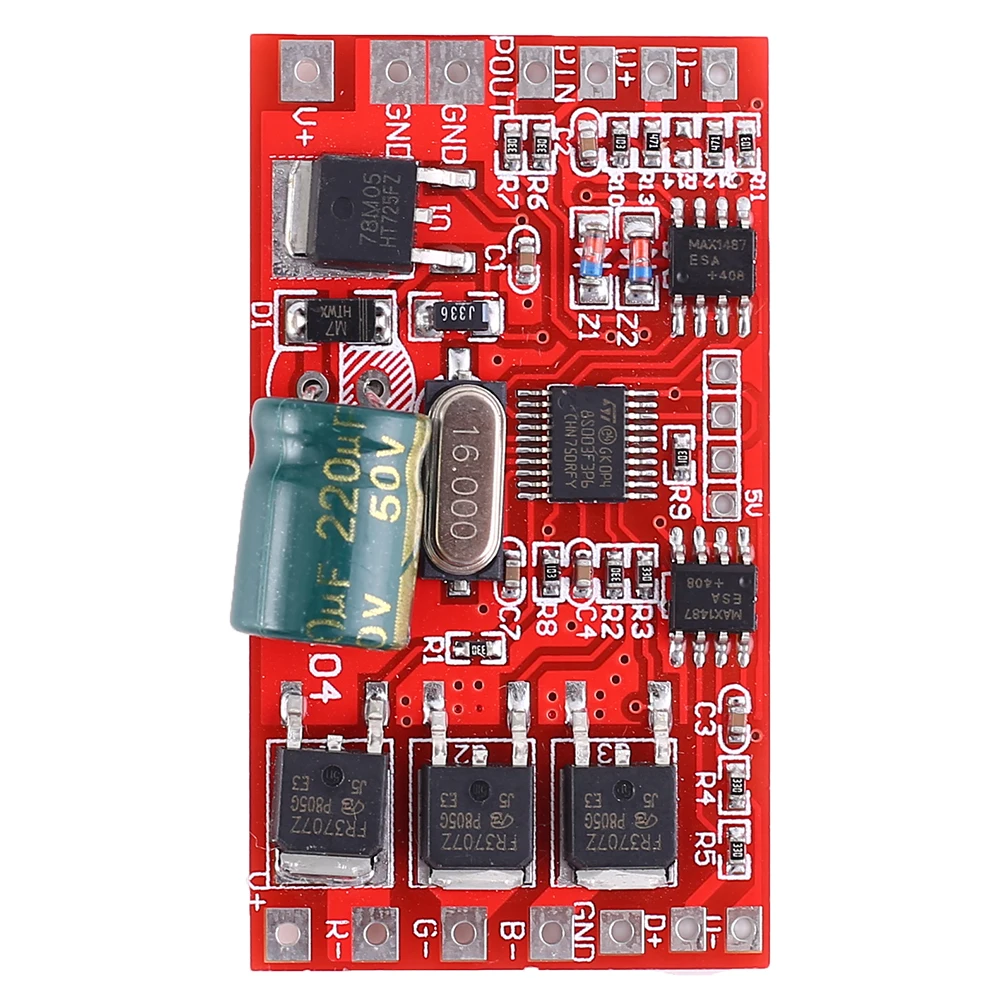 Постоянная Напряжение DMX512 декодер 3-канальный блок питания с умный переключатель для 144 W-288 W 5050 RGB светодиодный свет