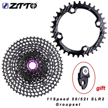 

ZTTO MTB Bike 11 Speed group set 11s 50T/52T cassette 11s shifter derailleur 11v gold chain chainring 32/34/36t HG compatible