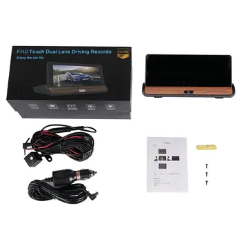 

7 Inch Center Console Driving Recorder Front And Rear Hd Wide Angle Double Lens Video Gravity Sensing Automatic Recorder