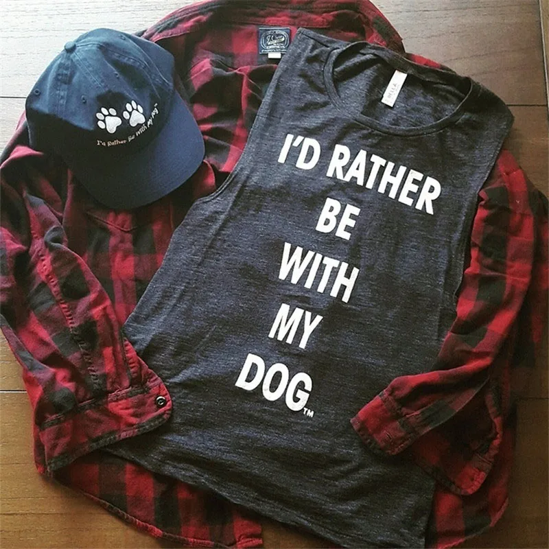 Черный I'D Rest BE WITH MY DOG, майка с надписью, женские милые топы с графическим принтом, круглый вырез, без рукавов, летняя женская модная майка - Цвет: Черный
