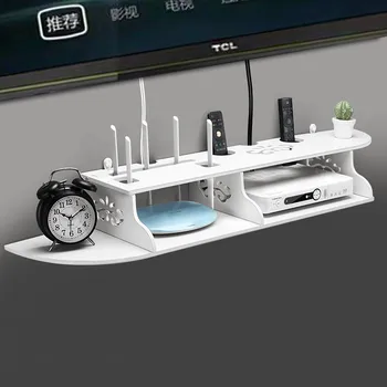 

Punch-free Router Storage Rack Computer Desk TV Wall Storage Rack Socket Remote Control Storage ( Easy Installation ) E11661