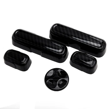 

5PCS Carbon Fiber Style Seat Adjust Handle Button Cover Trim Decoration Fit for Honda Accord 2018 2019 2020