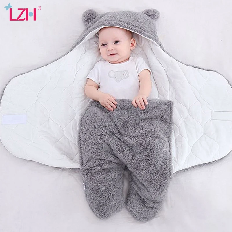 LZH Baby Sleeping Bag Winter Infant Clothes For Newborns Sleepsa