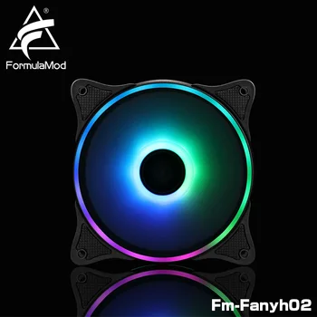 

FormulaMod Fm-Fanyh02 120mm PWM Fan 5v 3Pin RGB Multipurpose Radiator Cooler Hydraulic Bearing 9 Large-size Blades