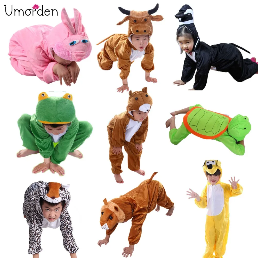 Umorden Cartoon Children Kids Animals Costumes Cosplay Jumpsuit Lion Mouse Leopard Cat Halloween Animal Costume for Boy Girl Umorden Cartoon Children Kids Animals Costumes Cosplay Jumpsuit Lion Mouse Leopard Cat Halloween Animal Costume for Boy Girl