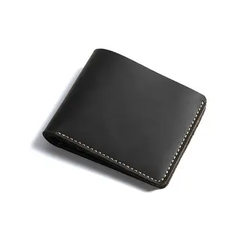 

Brown Vintage Handmade Short Men Multi-card Wallets Snap Large Capacity Pouch Premium Quality