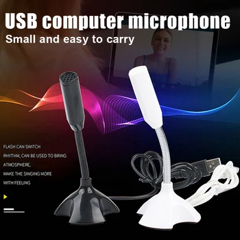 

USB Computer Microphone Desktop Omnidirectional Condenser PC Laptop Microphone for Gaming Live LFX-ING
