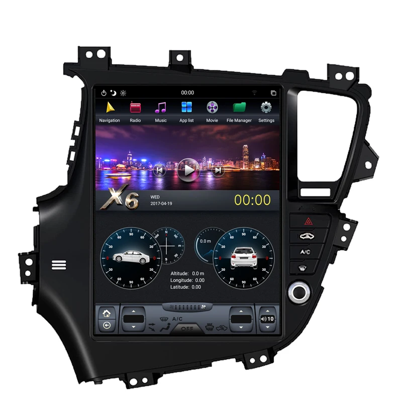 Cheap NAVITOPIA 12.1inch 4G+64GB Tesla Style Vertical Screen Android 8.1 Car DVD GPS Navigation for Kia K5 2011 2012 2013-2015 0