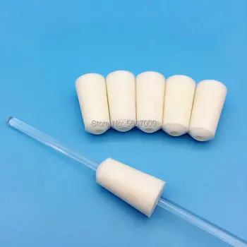 

20pcs Lab Silicone Stopper Test Tube Hollow Plug Intake Hose Silica Gel Caps for Experiment