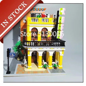 

Creator Street View In Stock Havana Shining Cafe Street 3158pcs Building Block Bricks Moc Toys Gift 10184 10002
