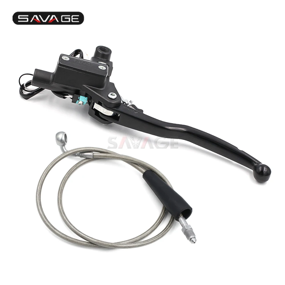 S  universal left&nbsp;hydraulic&nbsp;Clutch Master Cylinder & Levers & Oil Hose Pipe (1)