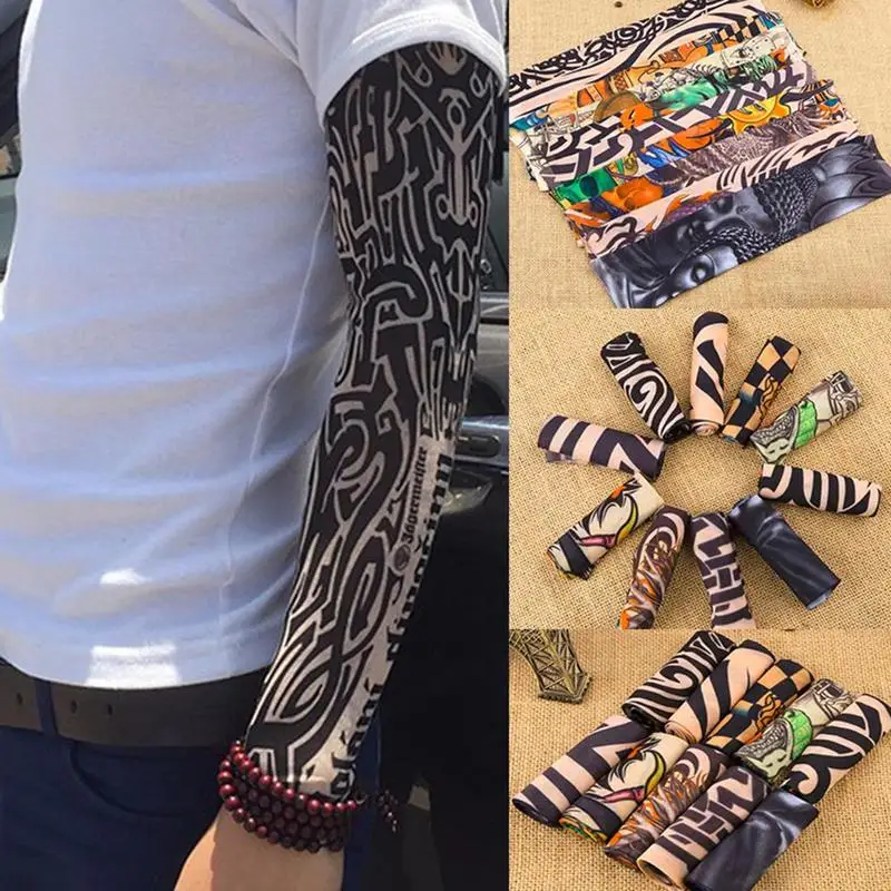 

Tattoo Sleeve Seamless Men And Women Flower Arm Riding Tattoo Sleeve Arm Tattoo Sleeve Cover Tattoo Sleeves Tattoo Accessories