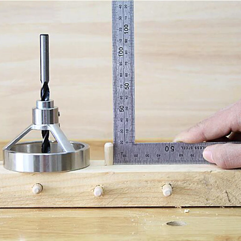 8pcs 08560 Drill Guide Woodworking Hole Puncher Vertical Drilling Fixture Wood Working Locator