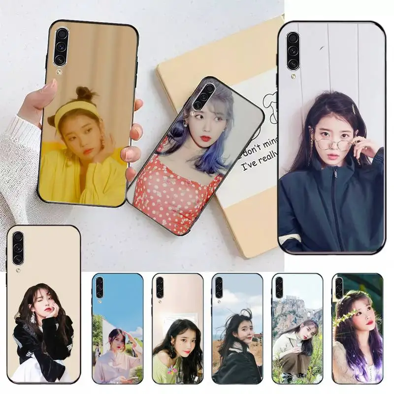 

KPOP singer IU Phone Case For Samsung galaxy S 7 8 9 10 20 edge A 6 10 20 30 50 51 70 note 10 plus