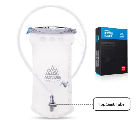 Top Tube Seat Box AONIJIE открытый мешок воды для кемпинга Пешие прогулки Альпинизм Велоспорт Бег складной PEVA Спорт гидратации мочевого пузыря 1.5L 2L 3L - Цвет: Top Tube Seat Box