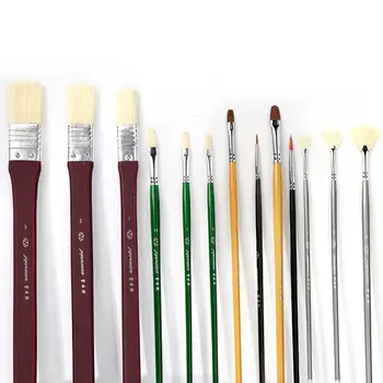 

13pcs/set Paint Brush Set For Acrylic Oil Watercolor Painting Artist Professional Painting Kits Drawing Learning Pen