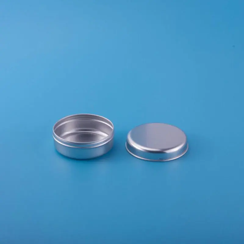 60ml 100pcs/lot Cream Jars Metal Aluminum Round Tin Cans Box Cosmetic Container Eyeshadow Pots Makeup Tool Lightweight Round