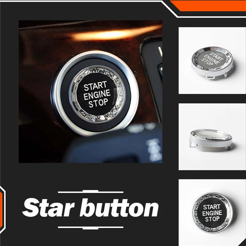 

for BMW E Chassis X1 E84 X3 E83 X5 E70 X6 E71 3 5 Series E90 E92 E93 E60 Car Key Switch Start Stop Button Cover Auto Accessories