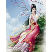 DIY фото на заказ, 5D алмазная картина вышивка крестиком полная дрель мозаика Алмазная вышивка Японская женщина Гейша домашний декор L386